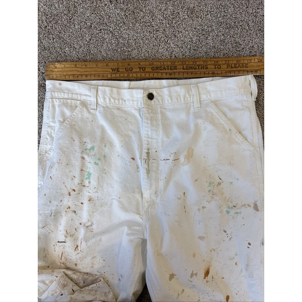 Vtg Roebucks Painter Carpenter Pants Jeans‎ Denim 38x30.5